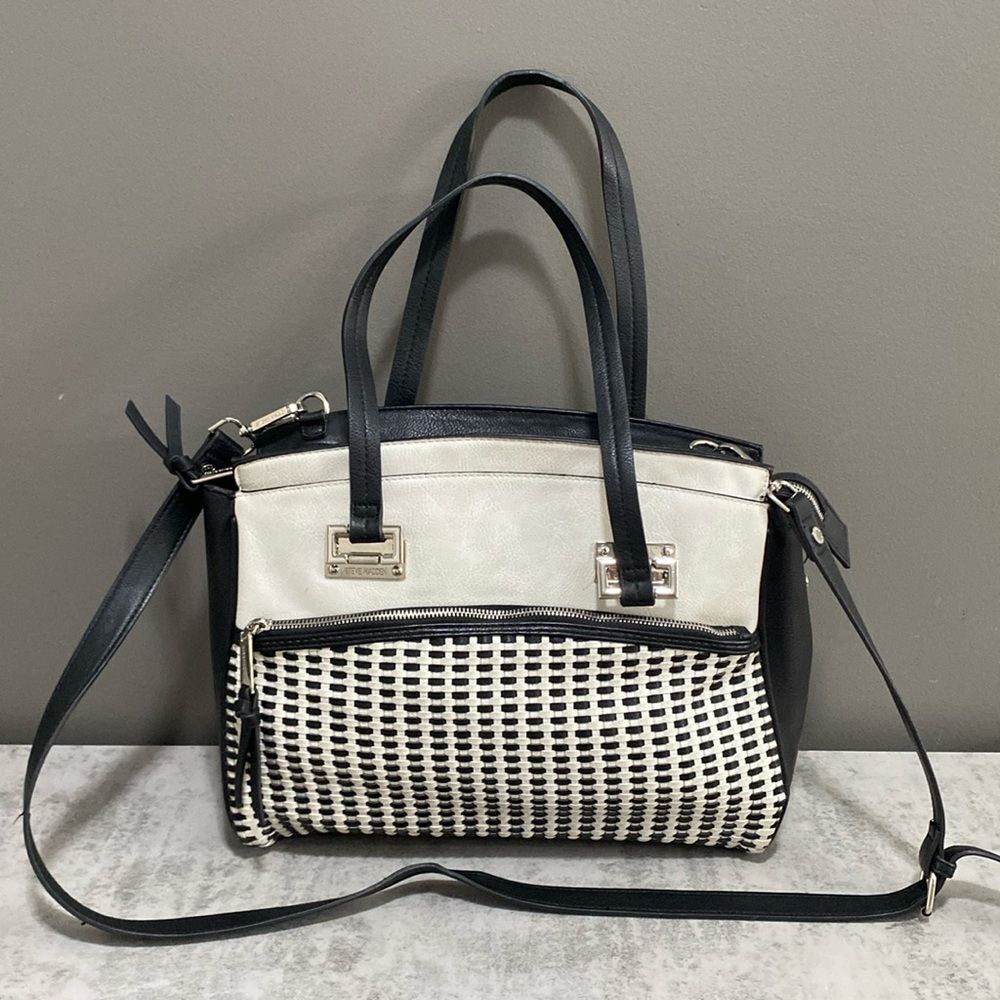 Steve Madden Black and White Shoulder Bag